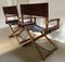 Directors Chairs by Leonard Linden for McGuire, USA, 1950s, Set of 2 4
