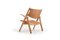 CH-28 Easy Chair in Oak and Leather by Hans J. Wegner for Carl Hansen & Søn, 1970s, Image 7