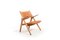 CH-28 Easy Chair in Oak and Leather by Hans J. Wegner for Carl Hansen & Søn, 1970s 1