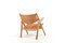 CH-28 Easy Chair in Oak and Leather by Hans J. Wegner for Carl Hansen & Søn, 1970s, Image 6