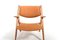 CH-28 Easy Chair in Oak and Leather by Hans J. Wegner for Carl Hansen & Søn, 1970s, Image 4
