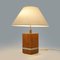 Lámpara de mesa de ratán de Tommaso Barbi, años 70, Imagen 12