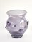 Vintage Amethyst Blown Murano Glass Vase with Bugne in the style of Zecchin 1