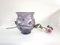 Vintage Amethyst Blown Murano Glass Vase with Bugne in the style of Zecchin, Image 2