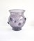 Vintage Amethyst Vase aus geblasenem Muranoglas mit Bugne im Stil von Zecchin 3