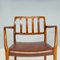 Brown Leather #66 Chairs by Niels Otto Møller, Set of 2 2