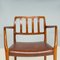 Brown Leather #66 Chairs by Niels Otto Møller, Set of 2, Image 2