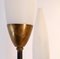 Lámpara de pie Mid-Century de vidrio opalino, años 50, Imagen 4