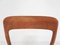 Model 75 Dining Chair in Papercord by Niels Otto Møller, Denmark, 1950s, Image 8
