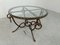Wrought Iron Coffee Table attributed to René Drouet, 1940s 8