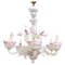 Vintage Floral Murano Glass Chandelier, 1950s 1