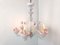 Lámpara de araña vintage floral de cristal de Murano, años 50, Imagen 3