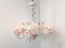 Vintage Floral Murano Glass Chandelier, 1950s 4