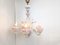 Vintage Floral Murano Glass Chandelier, 1950s 5