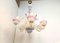 Vintage Floral Murano Glass Chandelier, 1950s 6