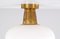 Vintage Brass and Glass Ceiling Lamp by Hans Bergström, 1950s, Image 4