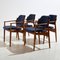 Teak Model 62A Armchairs by Arne Vodder for Sibast, 1960s, Set of 4 2