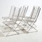 Kreuzschwinger Steel Chairs by Till Behrens for Schlubach, 1980s, Set of 6, Image 5