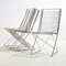 Kreuzschwinger Steel Chairs by Till Behrens for Schlubach, 1980s, Set of 6 2