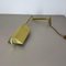 Large Swing Arm Brass & Acrylic Glass Wall Light in the style of Stilnovo, Italy, 1970s 17