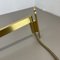 Large Swing Arm Brass & Acrylic Glass Wall Light in the style of Stilnovo, Italy, 1970s 13