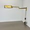 Large Swing Arm Brass & Acrylic Glass Wall Light in the style of Stilnovo, Italy, 1970s 3