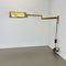 Large Swing Arm Brass & Acrylic Glass Wall Light in the style of Stilnovo, Italy, 1970s, Image 3