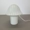 Glass Mushroom Zebrano Desk Light attributed to Peill & Putzler, Germany, 1970s 5