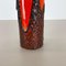 Mehrfarbige Super Color Crusty Fat Lava Vase von Scheurich, Deutschland, 1970er 8