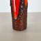 Super Color Crusty Fat Lava Multi-Color Vase from Scheurich, Germany, 1970s 8