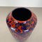 Mehrfarbige Super Color Crusty Fat Lava Vase von Scheurich, Deutschland, 1970er 8