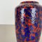 Mehrfarbige Super Color Crusty Fat Lava Vase von Scheurich, Deutschland, 1970er 5
