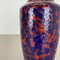 Mehrfarbige Super Color Crusty Fat Lava Vase von Scheurich, Deutschland, 1970er 12