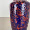 Vase Super Color Crusty Fat Lava Multicolore de Scheurich, Allemagne, 1970s 12