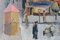 After Maurice Utrillo, French Square, anni '50, Guazzo su carta, Immagine 3