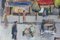 After Maurice Utrillo, French Square, anni '50, Guazzo su carta, Immagine 4
