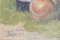 Unbekannt, Bäuerin raucht Pfeife bei der Arbeit, Aquarell, 1890er, gerahmt 3