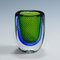 Vase with Blue and Green Layers by Vicke Lindstrand for Kosta, 1950s 3