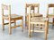 Pine and Rattan Dining Chairs, 1960s, Set of 4 5