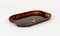 Oval Serving Tray in Effect Tortoiseshell Acrylic & Brass attributed to Guzzini, Italy, 1970s, Image 8
