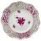 Porcelain Apponyi Pink Wall Decoration Plate from Herend Hungary, 1960s 1