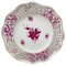 Porcelain Apponyi Pink Wall Decoration Plate from Herend Hungary, 1960s, Image 1