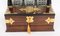 Decantador de cristal Coromandel 3 antiguo y cajón de juegos, siglo XIX. Juego de 14, Imagen 10