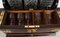 Antique Coromandel 3 Crystal Decanter Tantalus & Games Drawer, 19th Century, Set of 14 7