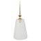Mid-Century Brass Crown Pendant Lamp Lantern in the style of Gio Ponti, Italy, 1950s 1