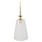 Mid-Century Brass Crown Pendant Lamp Lantern in the style of Gio Ponti, Italy, 1950s, Image 1