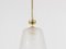 Mid-Century Brass Crown Pendant Lamp Lantern in the style of Gio Ponti, Italy, 1950s, Image 15