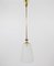 Mid-Century Brass Crown Pendant Lamp Lantern in the style of Gio Ponti, Italy, 1950s, Image 19