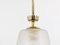 Mid-Century Brass Crown Pendant Lamp Lantern in the style of Gio Ponti, Italy, 1950s 3