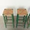 Bar Stools with Rush Seats, 1960s, Set of 6, Image 7